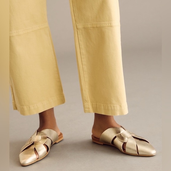 Pilcro Twisted Leather Slide/ Mule Size 38/ US 8 in Pink - Picture 2 of 9